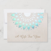 Carte Élégant salon Lotus et certificat cadeau Spa (Devant)