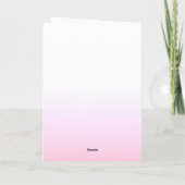 Carte Élégant Script Boho Rose Rose Bleu Joyeux Annivers (Dos)