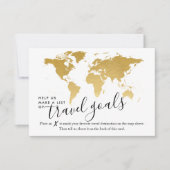 Carte Elégant Script Conseils Idées de voyage (Devant)