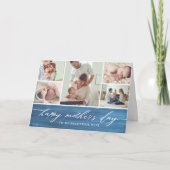 Carte Élégant script Fête des Mères Photo Collage (Devant)