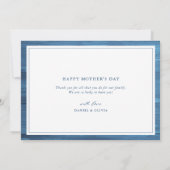 Carte Élégant script Fête des Mères Photo Collage (Dos)