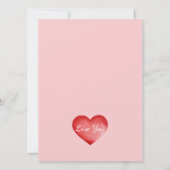 Carte Élégant Script Love Heart Holiday Card (Dos)