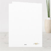 Carte Elegant Serene winter scene adorned with lights (Dos)