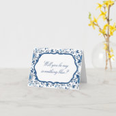 Carte Elégant serez-vous mon quelque chose de bleu ? Car (Fleur jaune)