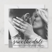 Carte Élégant Simple Photo Save the Date Mariage (Devant)