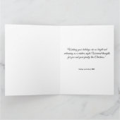 Carte Elegant Snow Serene Christmas Design (Intérieur)