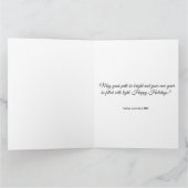 Carte Elegant Snow Serene Christmas Design (Intérieur)