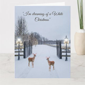 Carte Elegant Snow Serene Scene Design