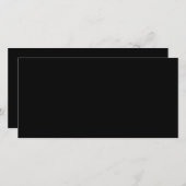 Carte Elegant Solid Black (Devant / Derrière)