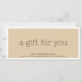 Carte ELEGANT spa d'affaires coiffeur ongles broyer or (Dos)