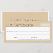 Carte ELEGANT spa d'affaires coiffeur ongles broyer or (Devant / Derrière)