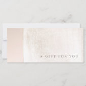 Carte Élégant Spa de jour Pink Marble Salon Certificat c (Devant)