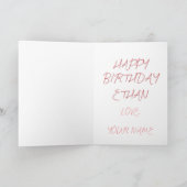 Carte Elegant Sparkly Look Gratitude Birthday (Intérieur)