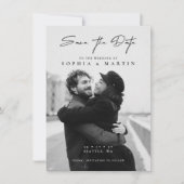 Carte Elégant superposition main Lettré Script Mariage p (Devant)