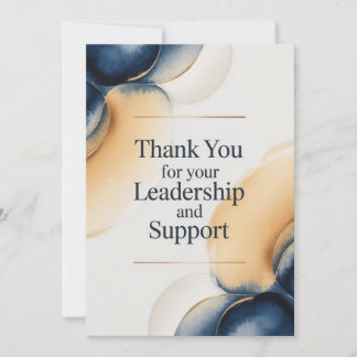 Carte Elegant Thank You Card for Boss