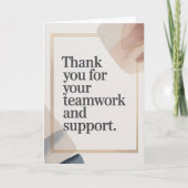 Carte Elegant Thank You Card for Coworker (Devant)