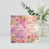 Carte Elégant tout en un élégant flyer aquarelle (Debout devant)