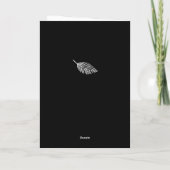 Carte Elegant Tree Branch Foliage Deepest Sympathy (Dos)