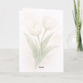 Carte Elegant Tulips Thinking Of You Card (Dos)