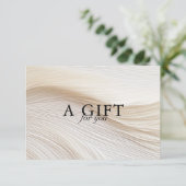 Carte Elégant, vagues, salon, certificat cadeau (Debout devant)