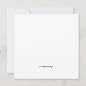 Carte Élégant violet pansé fleur art lilas sympathie (Dos)