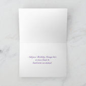 Carte Élégant violet Roses Abstraits (Intérieur)