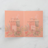 Carte Elegant Watercolor Candlelight Christmas Card (Intérieur)