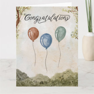 Carte Elégant Watercolor Félicitations Mariage Card
