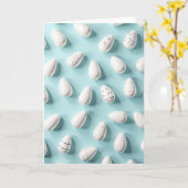 Carte Elegant White Egg Design Card (Fleur jaune)