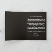 Carte Elégant White Peonies 25e anniversaire de Mariage (Intérieur)