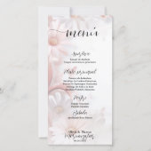 Carte Elegante acuarela rubor rosa margaritas (Devant)