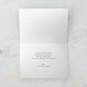 Carte Élégante aquarelle Botanique Plier Noël (Intérieur)