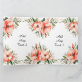 Carte Elégante aquarelle cadre floral (Intérieur)