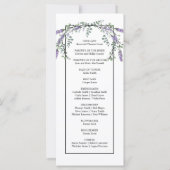 Carte Elégante aquarelle chic lavande verdure (Dos)