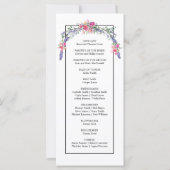 Carte Elégante aquarelle chic rose roses lavande (Dos)