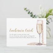 Carte élégante avec perles dorées et prosecco incl (Debout devant)