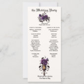 Carte Élégante bougie gothique Améthyste profond Rose po (Dos)