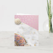 Carte Élégante calligraphie arabe de l'Aïd Moubarak (Dos)