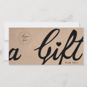 Carte Élégante calligraphie personnalisée Certificat cad (Devant)