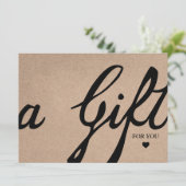 Carte Élégante calligraphie personnalisée Certificat cad (Debout devant)