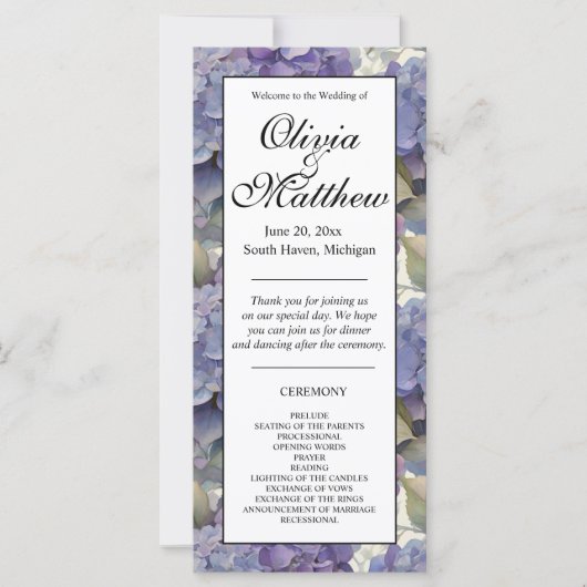 Carte Elégante couleur rose violet orange aquarelle flor (Devant)