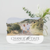 Carte Élégante de Changement de Date (Debout devant)