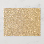 Carte élégante de fête de fin d'année à paillettes (Dos)