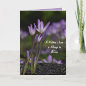 Carte élégante de fête des mères à motif floral (Devant)