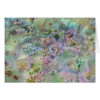Carte élégante de fleurs