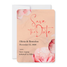 Carte Élégante de Fleurs à l'Aquarelle pour Annonc
