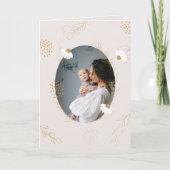 Carte élégante de fleurs délicates pour la fête de (Devant)