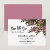 Carte Élégante de Fleurs Roses à l'Aquarelle pour  (Devant / Derrière)