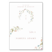 Carte élégante de fleurs sauvages rustique boho pl (Par défaut)