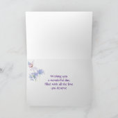 Carte élégante de jardin de papillons roses pour l (Intérieur)